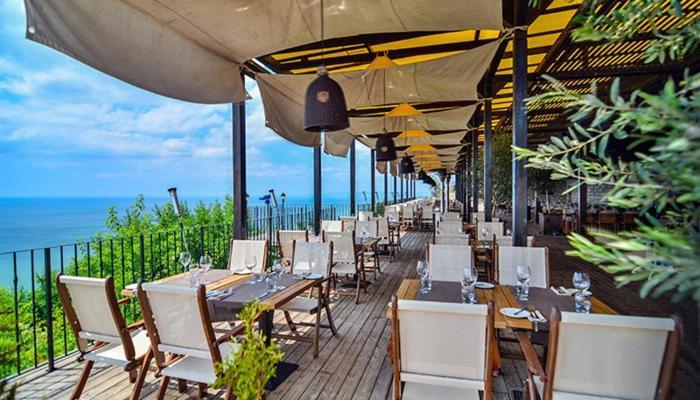 Happy Studio Sea View Topola Esterno foto